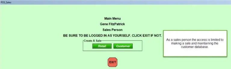 Sales Team Screen